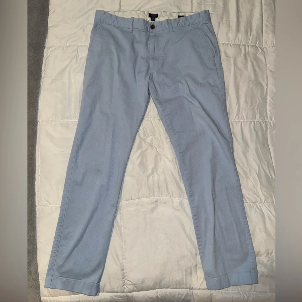 Men’s light blue J crew flex slim chino pants